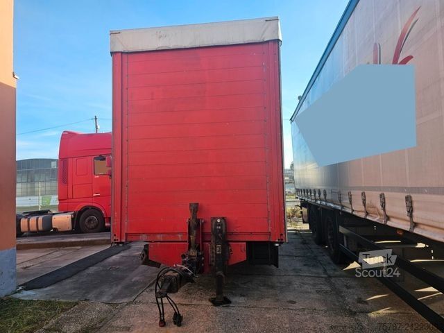 Open trailer with tarp ACKERMANN-FRUEHAUF Tandem Gardine, Edscha,Hubdach