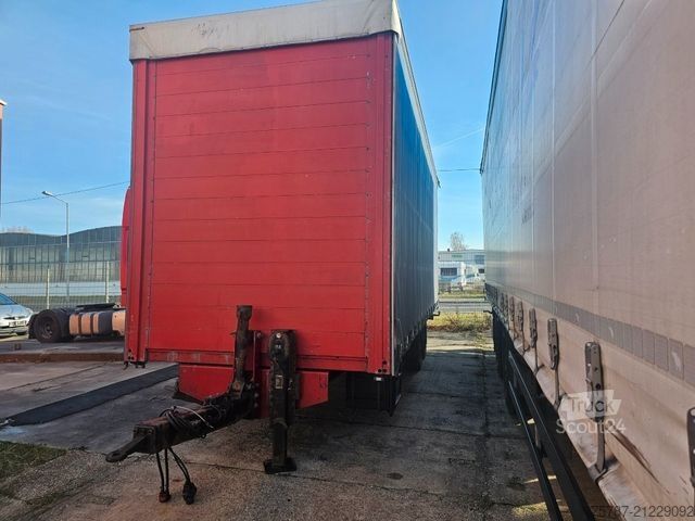 Open trailer with tarp ACKERMANN-FRUEHAUF Tandem Gardine, Edscha,Hubdach