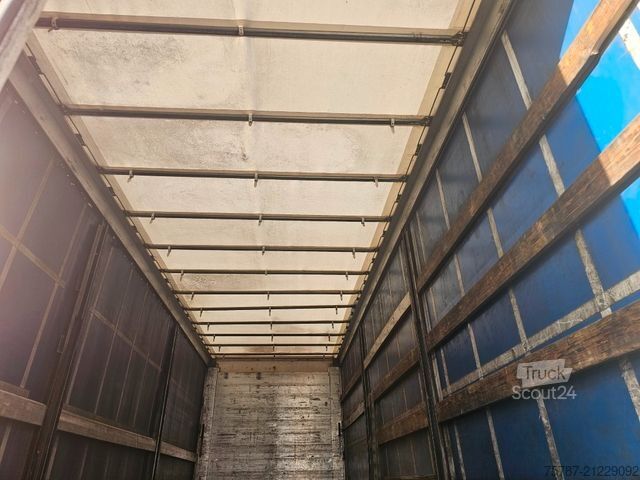 Open trailer with tarp ACKERMANN-FRUEHAUF Tandem Gardine, Edscha,Hubdach