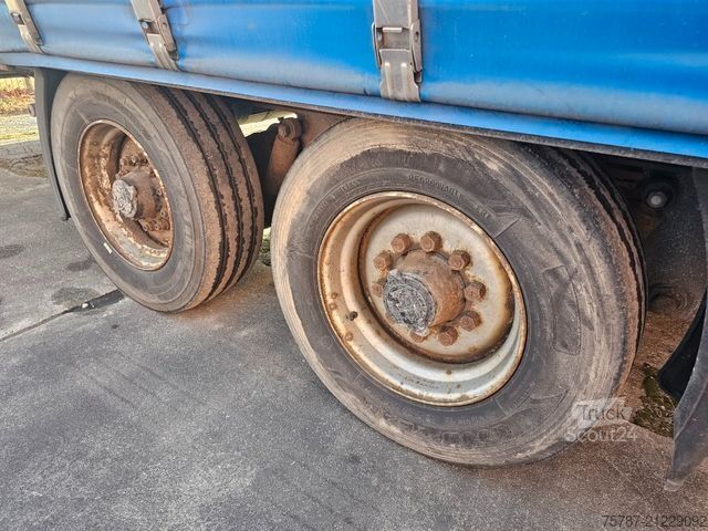 Open trailer with tarp ACKERMANN-FRUEHAUF Tandem Gardine, Edscha,Hubdach