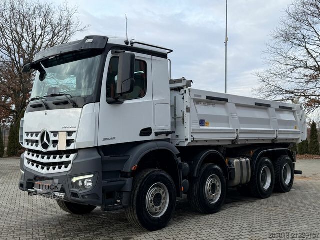 Τρίπλευρο ανατρεπόμενο φορτηγό MERCEDES-BENZ AROCS 3548 8x4 Euro 6 Meiller Kipper Bordmatik