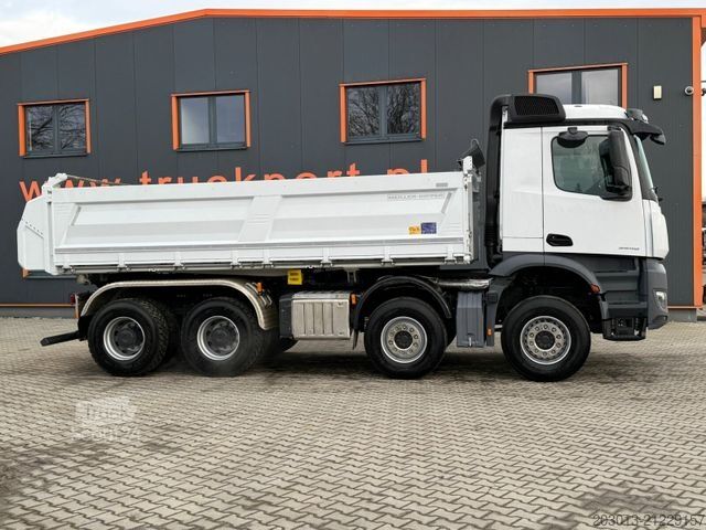 Τρίπλευρο ανατρεπόμενο φορτηγό MERCEDES-BENZ AROCS 3548 8x4 Euro 6 Meiller Kipper Bordmatik