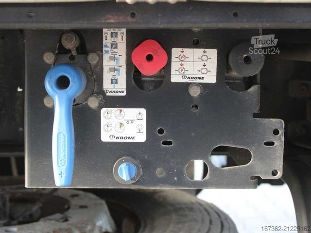 Open semitrailer with tarp KRONE SD, LIFTING AXLE, MULTILOCK