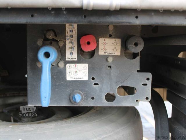 Open semitrailer with tarp KRONE SD, LIFTING AXLE, MULTILOCK