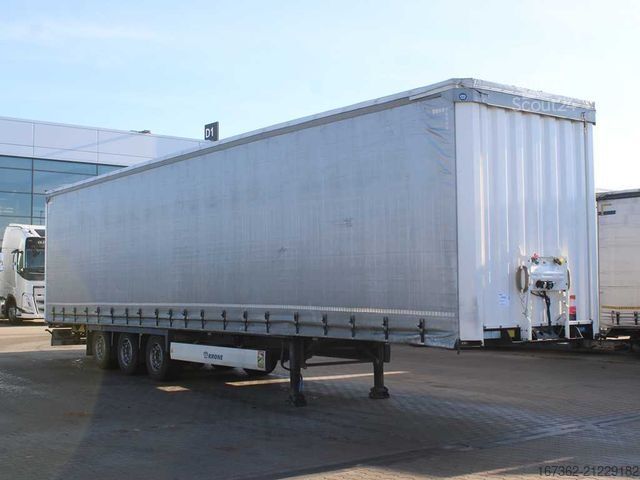 Open semitrailer with tarp KRONE SD, LOWDECK, LIFTING AXLE, MULTILOCK