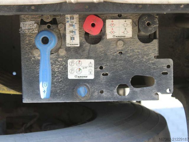 Open semitrailer with tarp KRONE SD, LIFTING AXLE, MULTILOCK