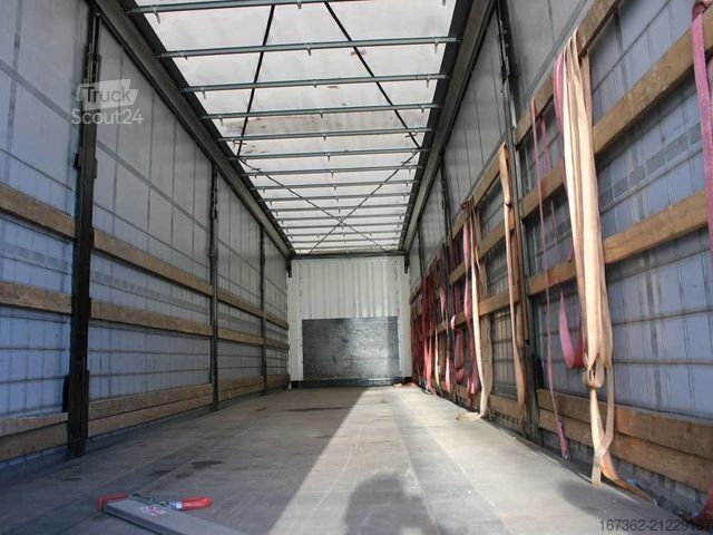 Open semitrailer with tarp KRONE SD, LIFTING AXLE, MULTILOCK