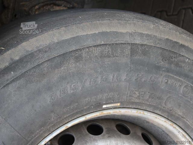 Open semitrailer with tarp KRONE SD, LIFTING AXLE, MULTILOCK