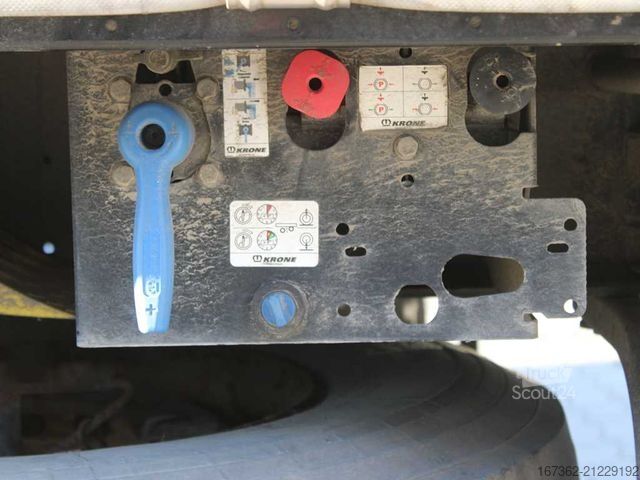 Open semitrailer with tarp KRONE SD,  LIFTING AXLE, MULTILOCK