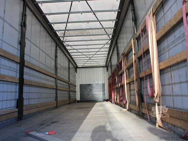 Open semitrailer with tarp KRONE SD,  LIFTING AXLE, MULTILOCK