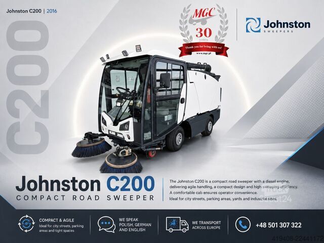 Barredora Johnston C200/201 Compact Sweeper