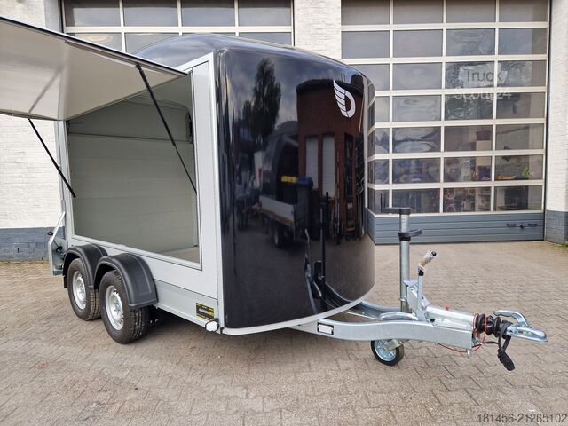 árusító utánfutó trailershop Debon Roadster 500 Seitenklappe direkt