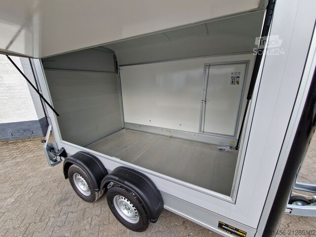 árusító utánfutó trailershop Debon Roadster 500 Seitenklappe direkt