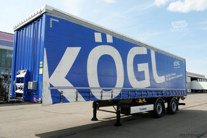 Semi-remorque bâchée KRONE SZP 18 / CITY TRIDEC /LBW 2000 kg / BPW / LIFT