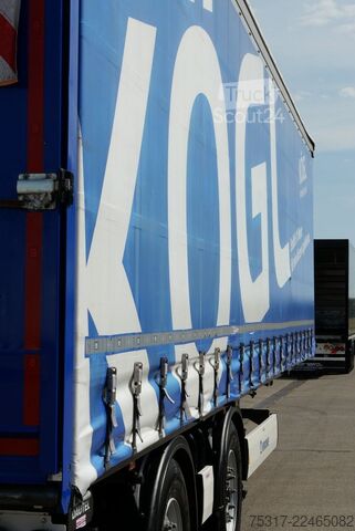 Semi-remorque bâchée KRONE SZP 18 / CITY TRIDEC /LBW 2000 kg / BPW / LIFT