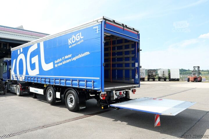 Semi-remorque bâchée KRONE SZP 18 / CITY TRIDEC /LBW 2000 kg / BPW / LIFT