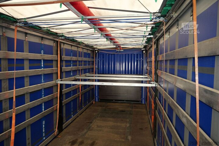 Semi-remorque bâchée KRONE SZP 18 / CITY TRIDEC /LBW 2000 kg / BPW / LIFT