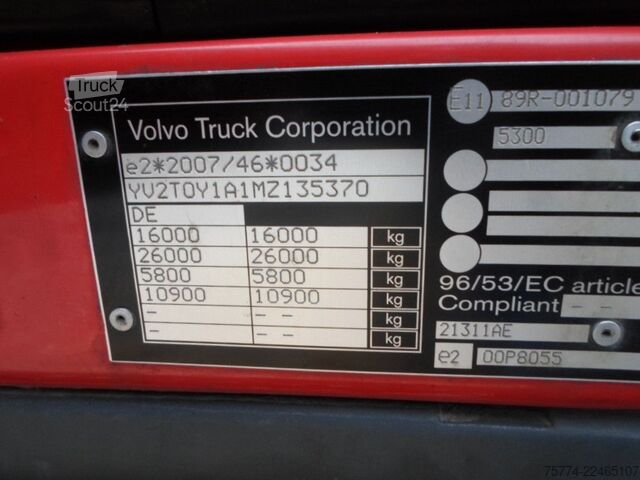Ladbil med presenning VOLVO FL 280/ LBW/ EDSCHA VERDECK !!