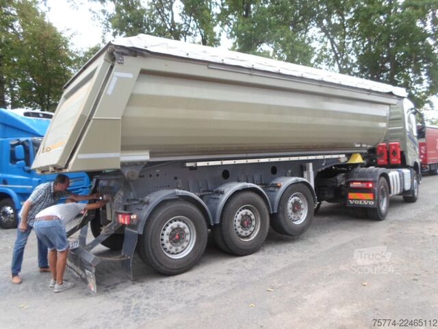 Semi-remorque benne MEILLER KISA 3/Stahlmulde/ca. 29 m/E-Verdeck