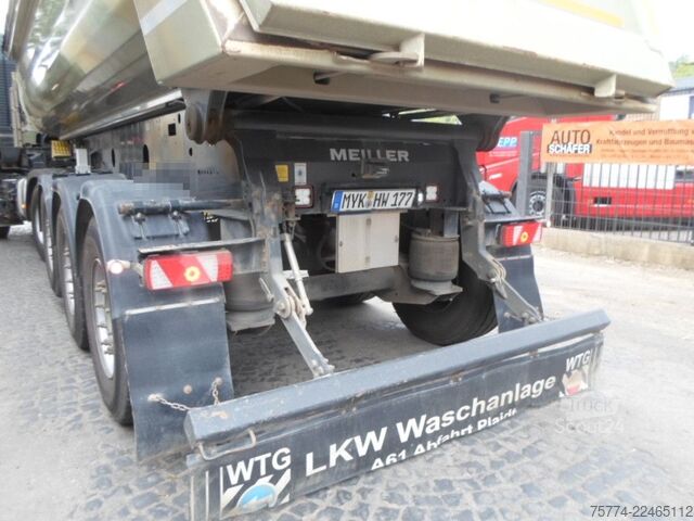 Semi-remorque benne MEILLER KISA 3/Stahlmulde/ca. 29 m/E-Verdeck