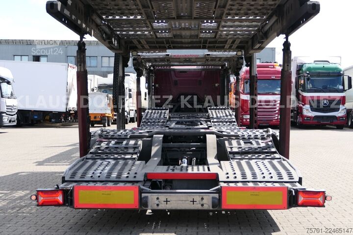 Autonkuljetusauto MERCEDES-BENZ Actros 2443 Autotransp. Kässbohrer 2-Tanks Retar