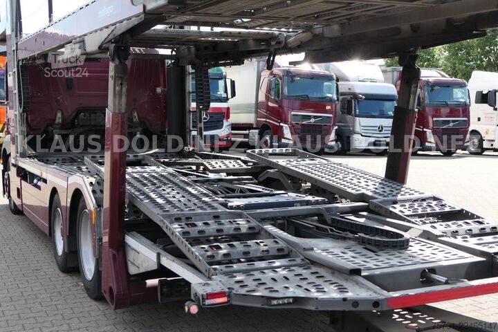 Autonkuljetusauto MERCEDES-BENZ Actros 2443 Autotransp. Kässbohrer 2-Tanks Retar