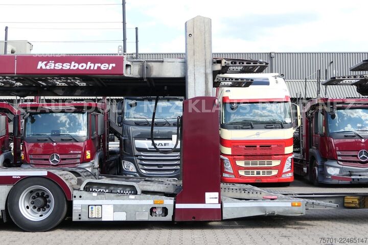 Autonkuljetusauto MERCEDES-BENZ Actros 2443 Autotransp. Kässbohrer 2-Tanks Retar