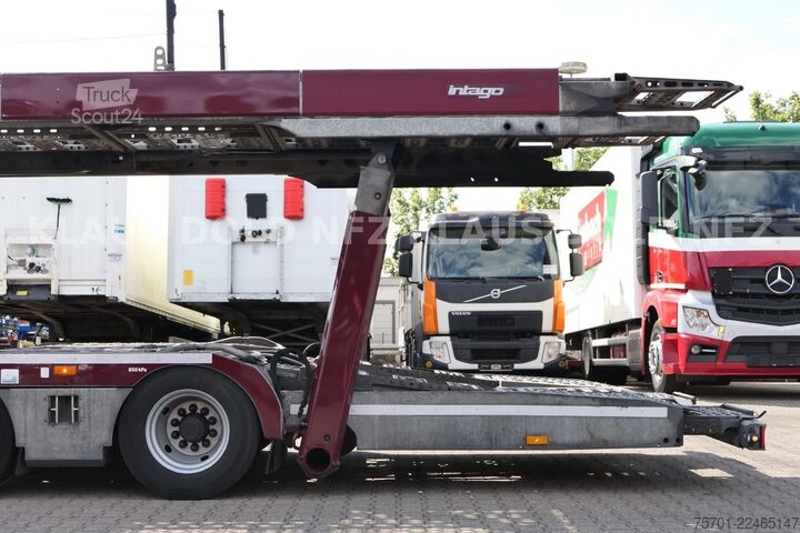 Autonkuljetusauto MERCEDES-BENZ Actros 2443 Autotransp. Kässbohrer 2-Tanks Retar