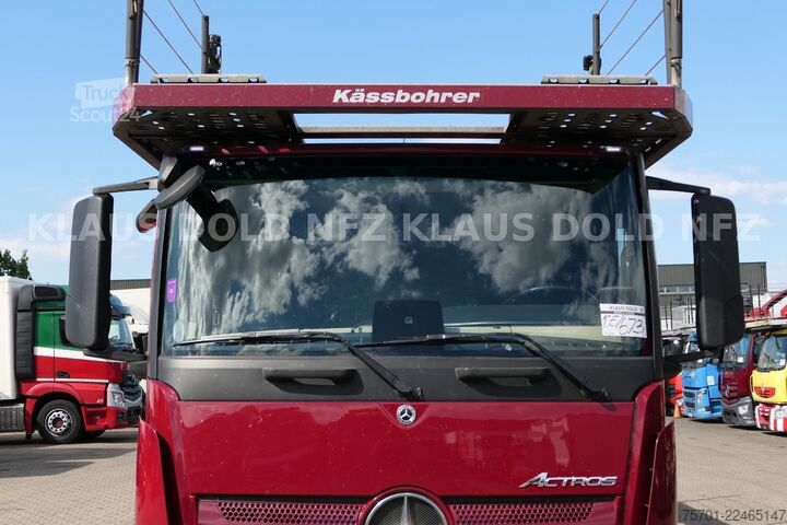 Autonkuljetusauto MERCEDES-BENZ Actros 2443 Autotransp. Kässbohrer 2-Tanks Retar