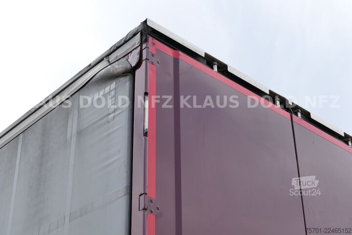 Avoin puoliperävaunu pressulla KRONE SD Pritsche Plane XL MegaLiner Edscha Bordwände