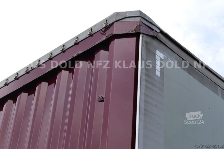 Avoin puoliperävaunu pressulla KRONE SD Pritsche Plane XL MegaLiner Edscha Bordwände