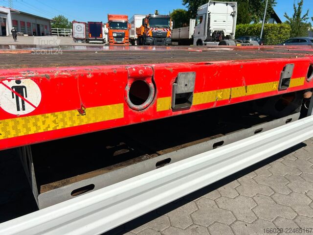 Žemagrindė puspriekabė KÄSSBOHRER SLS HS Tieflader mit hydr. Schwanenhals + Rampen