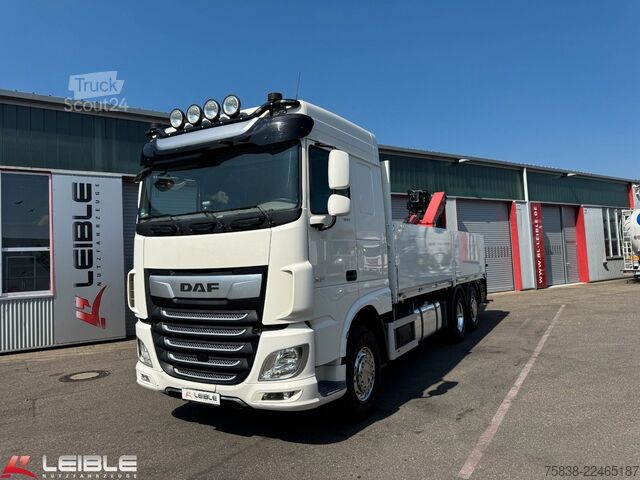 Kuorma-autoon asennettu nosturi DAF XF 480*Palfinger Kran*Lift/Lenkachse*394 TKM*