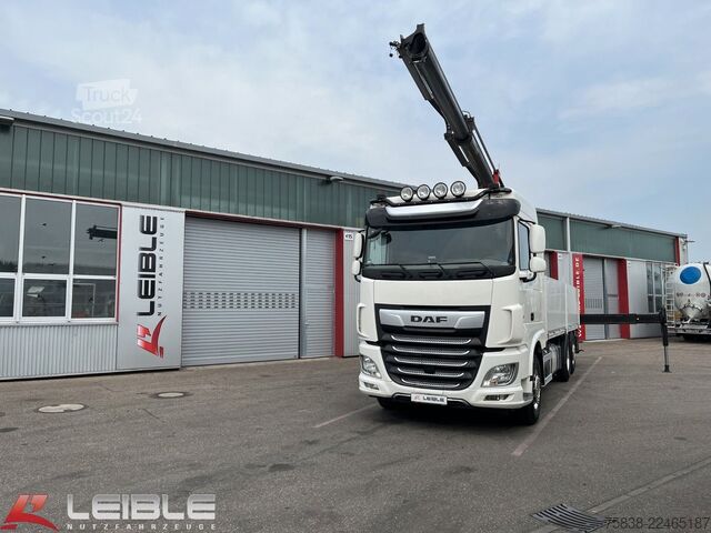Kuorma-autoon asennettu nosturi DAF XF 480*Palfinger Kran*Lift/Lenkachse*394 TKM*