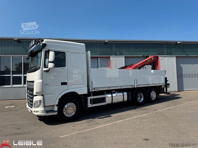 Kuorma-autoon asennettu nosturi DAF XF 480*Palfinger Kran*Lift/Lenkachse*394 TKM*