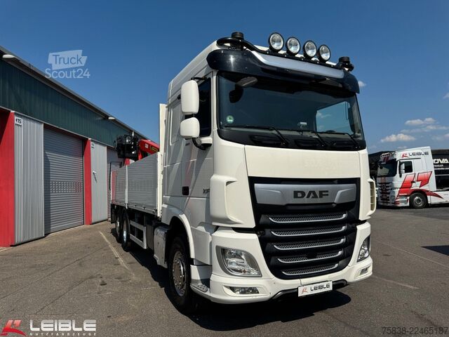 Kuorma-autoon asennettu nosturi DAF XF 480*Palfinger Kran*Lift/Lenkachse*394 TKM*