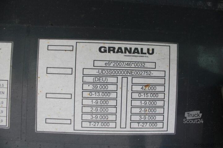 Semiremorcă basculantă GRANULA Kippmulde ALU/ALU - 52 m³ Nr.: 752