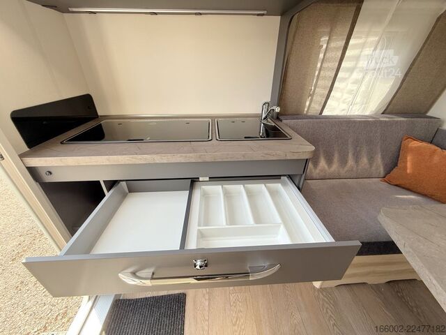 Caravana HOBBY De Luxe 400 SFe Modelljahr 2027 ausgestellt!