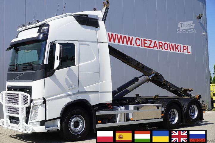 Kravas automašīna ar āķi Volvo FH 500 6x2 / Meiller RS26 hooklift