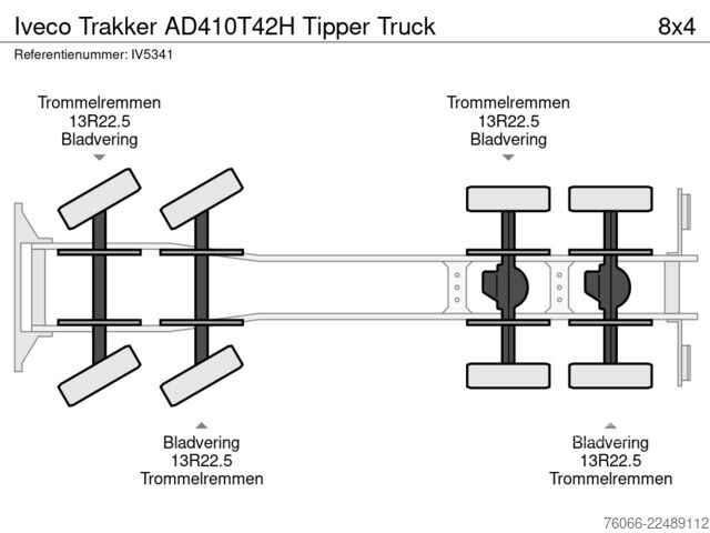 Kamion za otkači Iveco Trakker AD410T42H Tipper Truck