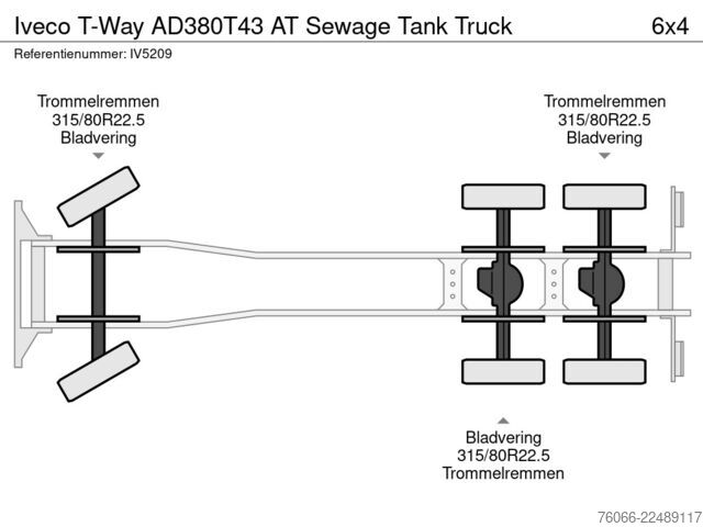 Tankbil Iveco T-Way AD380T43 AT Sewage Tank Truck