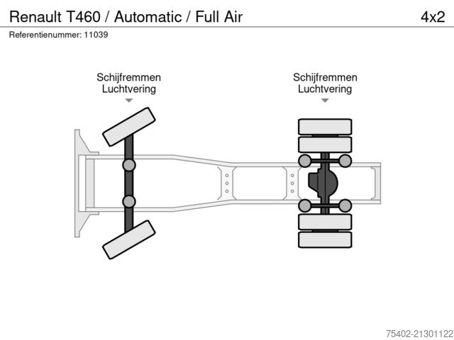 Standartinis-SZM Renault T460 / Automatic / Full Air