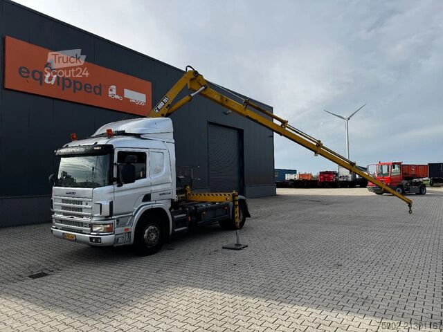 Camião-grua Scania P114-340 + HIAB 19-5 crane + remote / Euro-3 / ...