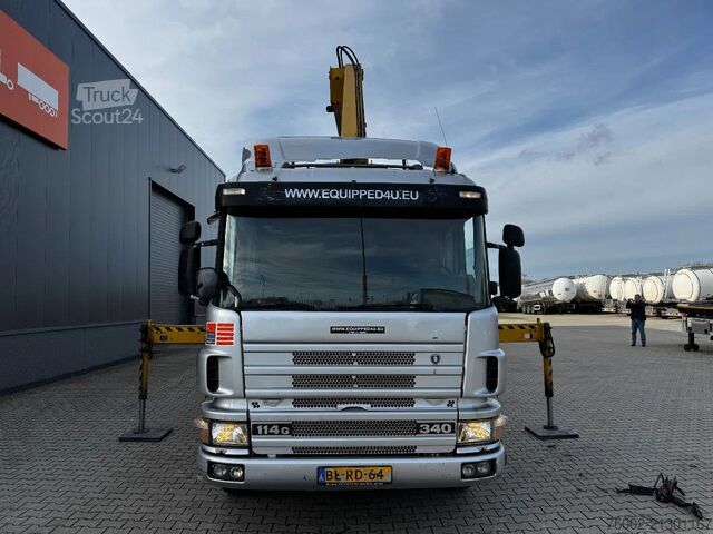 Camião-grua Scania P114-340 + HIAB 19-5 crane + remote / Euro-3 / ...