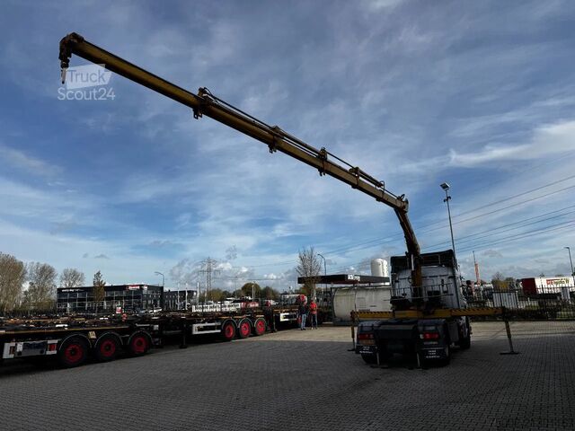 Camião-grua Scania P114-340 + HIAB 19-5 crane + remote / Euro-3 / ...