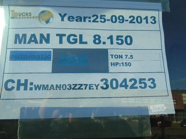 نظام ذراع الخطاف MAN TGL 8.150 + EURO 6
