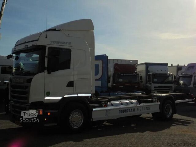 الهيكل مع كابينة السائق Scania G 340 + Euro 6 + LNG + Manual+BDF