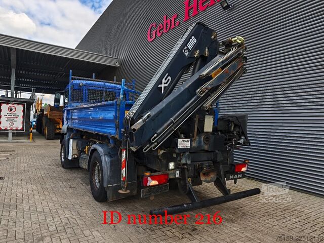3-sānu pašizgāzējs MAN TGS 18.360 4x2 2 Seitenkipper Hiab 122 DS-3 Hiduo