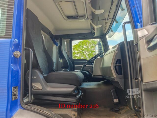 3-sānu pašizgāzējs MAN TGS 18.360 4x2 2 Seitenkipper Hiab 122 DS-3 Hiduo