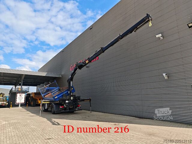 3-sānu pašizgāzējs MAN TGS 18.360 4x2 2 Seitenkipper Hiab 122 DS-3 Hiduo